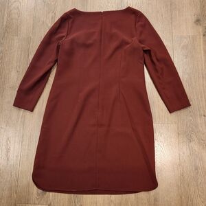 Banana Republic Long Sleeve Maroon Dress